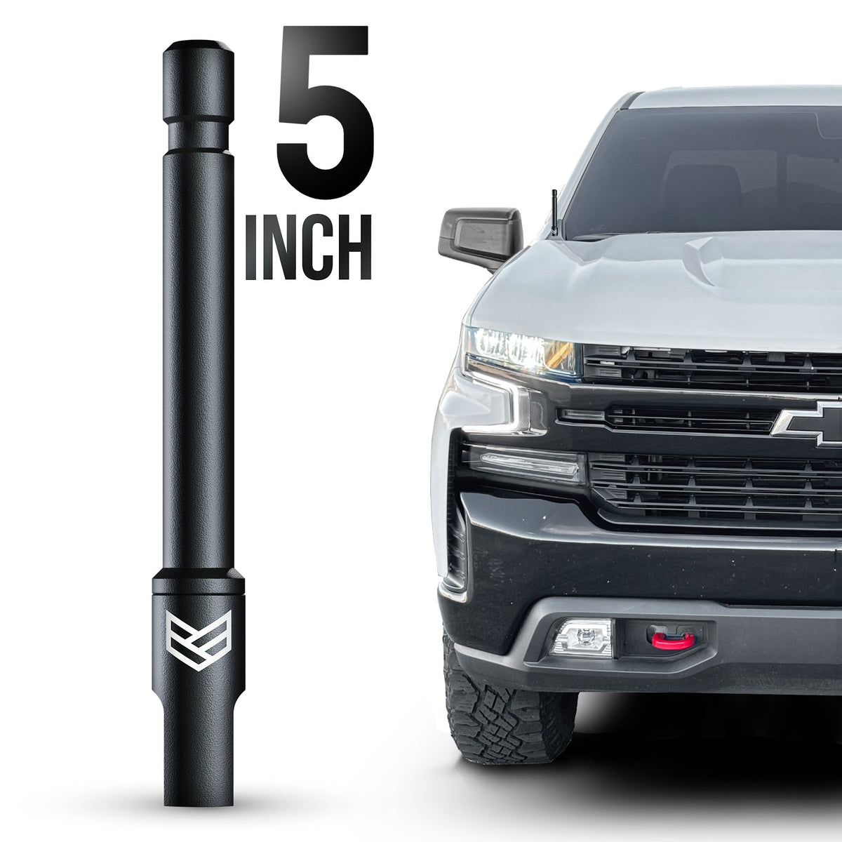 CHEVY GMC TUFFLOCK SHORT FLEXIBLE ANTENNA 5 INCH