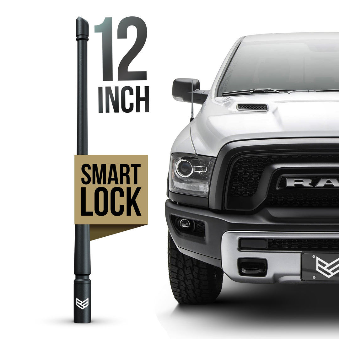 DODGE RAM SMARTLOCK SHORT FLEXIBLE ANTENNA 12 INCH NEW