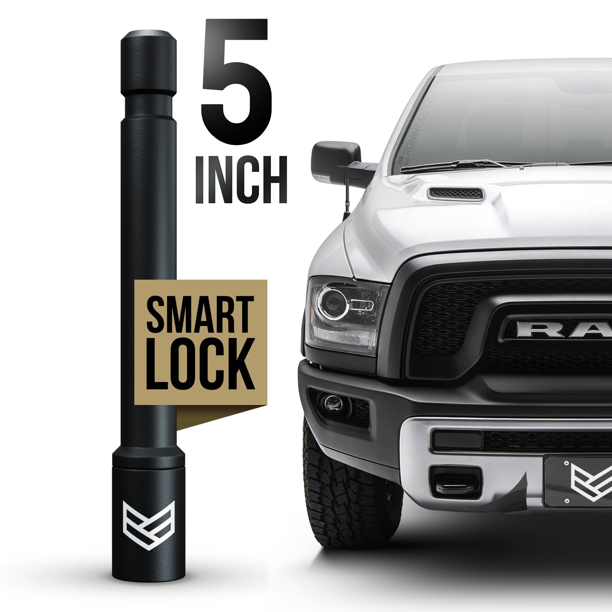 Dodge Ram SMARTLOCK Short Flexible Antenna 5 INCH - Ronin Factory Dodge Ram SMARTLOCK Short Flexible Antenna 5 INCH - Ronin Factory