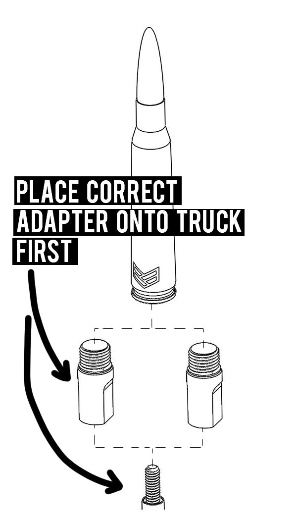bullet antenna wobble fix Silverado trim installation error diagram